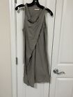 Lilya Women Gray Cotton Casual Dress M