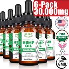 Best Hemp Seed Oil For Natural Wellness (USDA ORGANIC) | (6-Pack) Made In USA