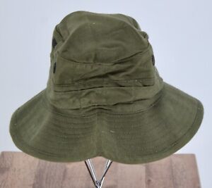 Vtg 1950 NOS British Army Green Cotton Boonie Hat 6 1/4 50s Daisy Mae