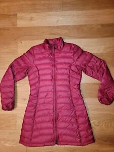 Patagonia Fiona Parka Coat Women's Red Long Down Jacket Size Small