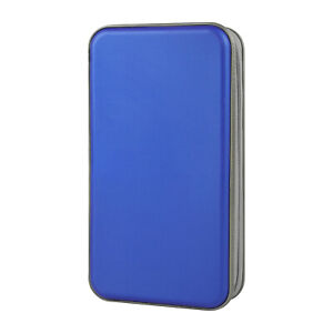 96 Disc CD Case Holder DVD Storage Wallet Bag Portable VCD Organizer Bag Blue