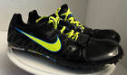 NIKE Zoom Rival Sprint Spikes Women 10 44 Shoes Black Yellow Track Running strap