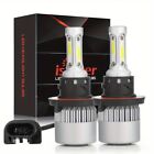 H13 9008 LED Headlight Bulbs Kit Hi/Lo Beam 6000K