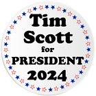 Tim Scott for President 2024 - Circle Sticker Decal 3 Inch - Election Vote