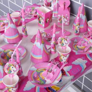Unicorn Party Supplies Plates Tablecloth Invitations New Free Ship Pick Yours
