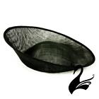 Sinamay Saucer Disc Hat Base w Upturned Brim (29cm) - Black - Millinery Hats ...