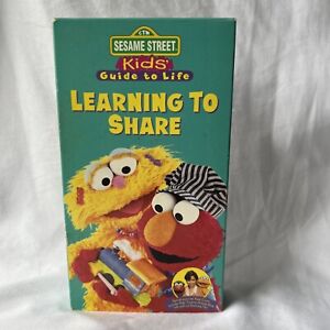 Sesame Street Learning to Share VHS Video Tape 1996 Muppets CTW Jim Henson
