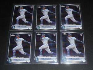 2022 Topps Chrome Update #USC165 lot of 6 JULIO RODRIGUEZ RCs Rookie! MARINERS!