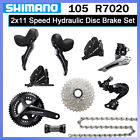 New Shimano 105 R7000/R7020 2x11-Speed Groupset Hydraulic Disc Brakes Set