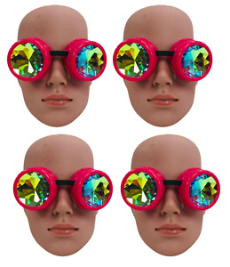 Estate junk drawer lot 4pc Steampunk kaleidoscope goggles resale wholesale toy