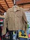 Vintage 70s Levis Corduroy Trucker Jacket Size 44 Brown Made in USA