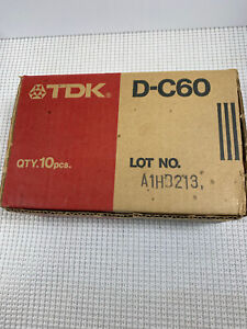 10 TDK High Output D 60 Cassette Tape Type 1  Sealed