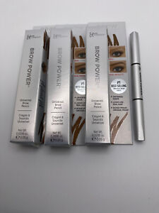 3x IT Cosmetics Brow Power Universal Taupe Eyebrow Pencil Mini 0.0018oz/0.05g