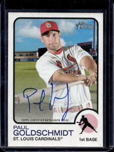 New Listing2022 Topps Heritage Paul Goldschmidt Real one Auto #ROA-PG Cardinals