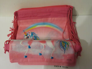 UNICORN PARTY BAGS WITH DRAWSTRINGS LOT OF 10 NEW SUPPLIES BACKPACK BIRTHDAY