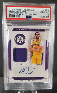 New Listing2019 National Treasures Game Gear Patch Auto /25 - ANTHONY DAVIS - Lakers PSA 10