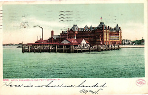 New ListingHotel Chamberlain Old Point Comfort Virginia VA Posted 1908 Vintage Postcard