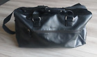 Calvin Klein Black Pleather Duffle Bag Travel Overnight Carryon