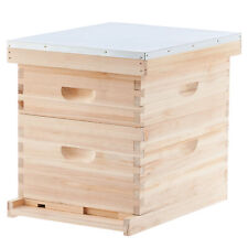 20 Frame Beehive Complete Box Kit 10 Deep 10 Medium Langstroth Bee Hive Frames
