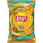 Lay's CRISPY TACO Flavored Potato Chips West Coast Inspired 1 Bag 7.75 Oz.