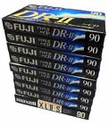 Lot Of 8 New Fuji DR-II 90 Minute High-Bias Blank Audio Cassettes + Maxell XL2-S