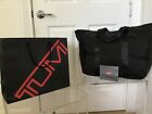 TUMI EXTRA LARGE HEAVY DUTY BLACK NYLON PACKABLE DOUBLE ZIPPER TOTE EXCELLENT