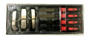 SNAP-ON Feeler Gauge SET ~ 82 PIECES ~ Straight, Step & 45° *RED HANDLES* NEW!