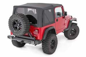 Rough Country Soft Top fits OEM Hardware-Black, for Wrangler YJ; RC84050.35 (For: Jeep)