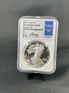 2022-S AMERICAN SILVER EAGLE PROOF PF70 ULTRA CAMEO NGC