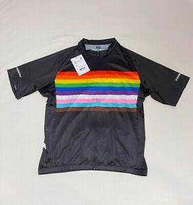 NEW! Bontrager Trek Cycling Jersey Mens 3XL XXX-Large Rainbow Pride Short Sleeve