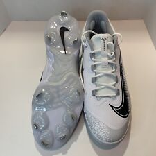 NEW Nike Alpha Huarache Elite 4 Low Men Baseball Cleats White FD2745-100 Size 14