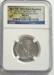 2019 W NGC MS67 GUAM QUARTER AMERICAN COIN HUNT WAR IN PACIFIC FIRST W QUARTERS