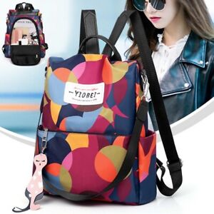 Women Anti-Theft Backpack Waterproof Rucksack Travel School Shoulder Bag