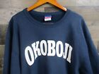 Vintage Champion Reverse Weave Sweatshirt Mens XL Navy University of Okoboji