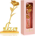 Gold Dipped Rose for Mom，24K Gold Rose Flower with Luxury Gift Box Great Gift ，R