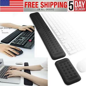 Keyboard and Mouse Wrist Rest Pad Set Memory Foam Ergonomic Hand Palm Support