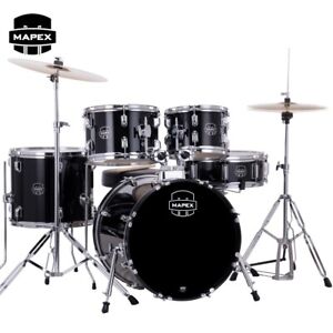 Mapex COMET 5-Piece Complete Drum Kit With Fast Toms Black CM5844FTCDK