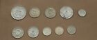 World silver coin lot of 10, 56 grams total