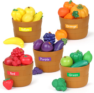30 Pcs Learning Resources Farmer’s Market Color Sorting Set Toddler Learning Toy
