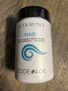 Codeage Hair Vitamins Biotin/Collagen/Keratin/Vitamins 120 caps 09/2025