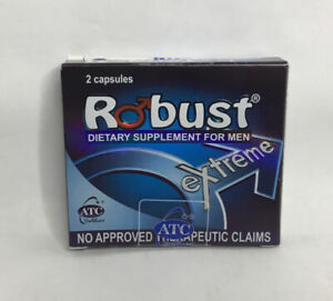 ROBUST EXTREME For Men. 2 CAPSULES. Ship from USA. 400 MG…Expires Oct 2027