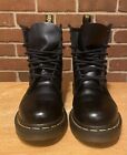 Doc Dr. Martens 1460 Womens Size 7 Boots Black Smooth Leather Air Wair