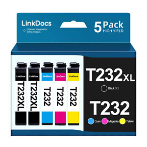 5PK 232XL T232XL Ink Cartridge For Epson XP-4205 XP-4200 WF-2930 WF-2950 Printer
