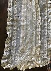 Antique French or English?  Lace Shawl or long Scarf  Floral on Net