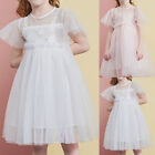 Kids Baby Girls Mesh Lace Princess Dress Summer A-Line Party Dress Outfit US