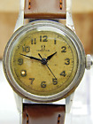 Vintage Stainless Steel 17 jewel Omega WWII 1943 military watch ref 2300/5