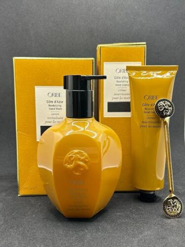 Oribe Cote d'Azur Revitalizing Hand Wash 10.1oz& Cream 3.4oz Set New In Box