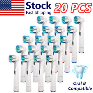 Replacement Toothbrush Heads 20 Pcs Compatible with Oral-B Braun
