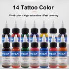 Intenz Tattoo Ink Set 1oz 30ml Bottles 14 Color Genuine Inks Permanent Makeup US