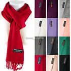 Mens Womens Winter Warm SCOTLAND Made 100% CASHMERE Scarf Scarves Plain Wool